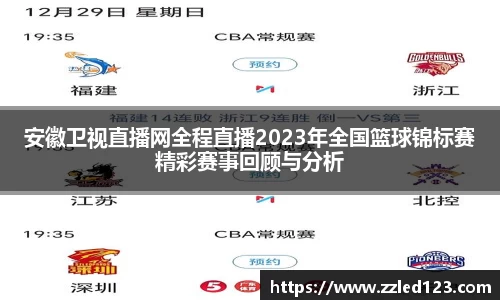 安徽卫视直播网全程直播2023年全国篮球锦标赛精彩赛事回顾与分析